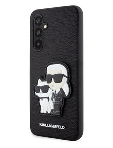 Karl Lagerfeld PU Saffiano Karl and Choupette NFT Case for Samsung Galaxy A34 5G schwarz KLHCA34SANKCPK