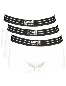 CAVALLI CLASS Perfektné Pánske Boxerky Biela