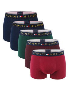 TOMMY HILFIGER - boxerky 5PACK premium cotton essentials gold logo multicolor combo - limitovaná edícia