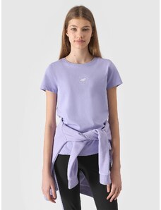 4F Dievčenské tričko z organickej bavlny - svetlo fialová