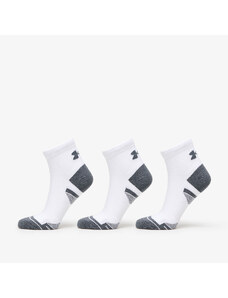 Pánske ponožky Under Armour Performance Cotton 3-Pack QTR Socks White
