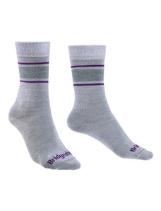 Ponožky Bridgedale Everyday UL MP Boot Wmn M / grey purple