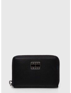 Peňaženka Tommy Jeans dámsky, čierna farba, AW0AW15940