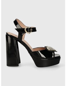 Sandále Love Moschino čierna farba, JA1608CG0IIH0000