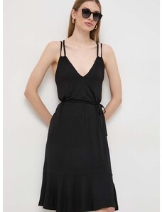 Šaty Liu Jo čierna farba, midi, oversize