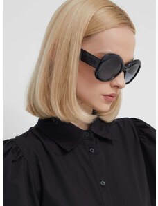 Slnečné okuliare Moschino dámske, čierna farba, MOS162/S