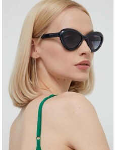 Slnečné okuliare Moschino dámske, čierna farba, MOS163/S