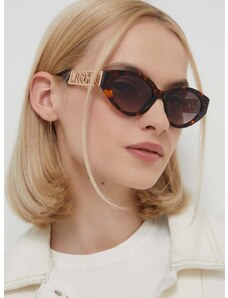 Slnečné okuliare Moschino dámske, hnedá farba, MOS160/S