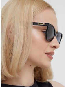 Slnečné okuliare Love Moschino dámske, čierna farba, MOL072/S