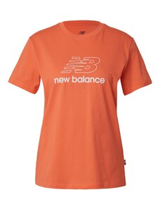 new balance Tričko oranžovo červená / biela