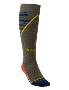 Lyžiarske ponožky Bridgedale Ski Midweight+ L / olive/navy