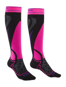 Lyžiarske ponožky Bridgedale Ski Midweight Wmn M / black/fluro pink