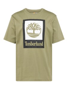 TIMBERLAND Tričko olivová / čierna / biela