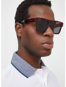 Slnečné okuliare Gucci pánske, hnedá farba, GG0962S