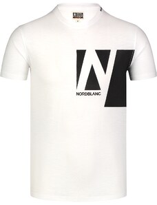 Nordblanc Biele pánske bavlnené tričko ETHOS