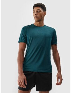 4F Pánske rýchloschnúce bežecké tričko - morské zelené