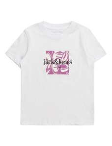 Jack & Jones Junior Tričko 'Lafayette' orchideová / čierna / biela