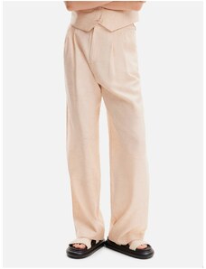Apricot women's floral trousers Desigual Finlandia - Women