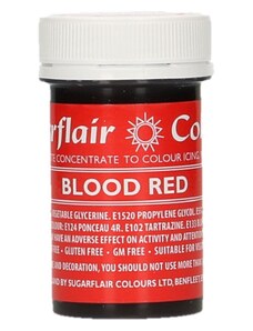 Sugarflair Colours Gélová farba Blood Red - Červená 25 g