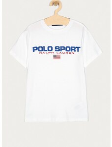 Detské tričko Polo Ralph Lauren biela farba