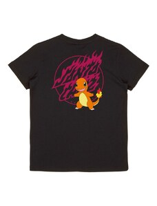 tričko SANTA CRUZ - Youth Pokemon Fire Type 1 Black (BLACK)