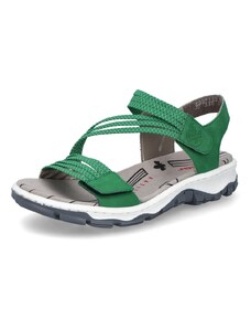 Dámske sandále RIEKER 68871-52 zelená S4