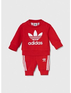 Tepláková súprava pre bábätká adidas Originals červená farba