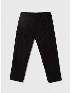 Bavlnené nohavice adidas Originals čierna farba, strih cargo, IR7737