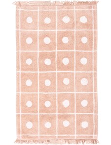 bonprix Kúpeľňová predložka s bodkami a strapcami, farba béžová, rozm. predložka do kúpeľne 60/100 cm