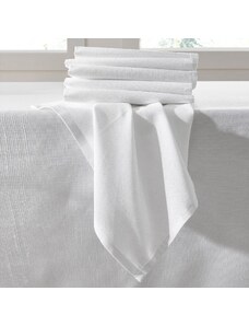 Blancheporte Súprava 6 jednofarebných textilných obrúskov biela 006