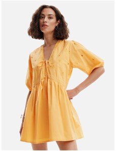 Women's orange mini dress Desigual Lombard - Women