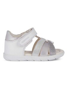 Detské sandále Geox SANDAL ALUL biela farba