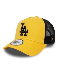 New Era LA Dodgers League Essential Yellow Trucker Cap 60435249