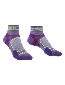 Bežecké ponožky Bridgedale Trail Run UL T2 CS Low Wmn S / purple