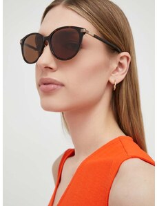 Slnečné okuliare Gucci dámske, hnedá farba, GG1452SK