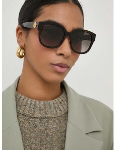 Slnečné okuliare Gucci dámske, hnedá farba, GG1409SK