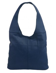 JGL (JUST GLAMOUR) Dámska shopper kabelka cez rameno tmavo modrá
