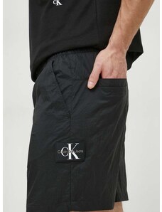 Šortky Calvin Klein Jeans pánske, čierna farba