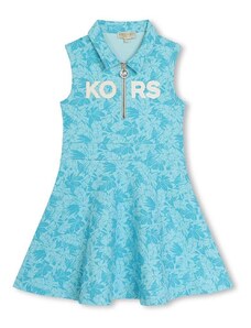Dievčenské šaty Michael Kors tyrkysová farba, mini, áčkový strih