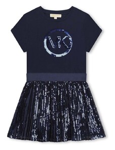 Dievčenské šaty Michael Kors tmavomodrá farba, mini, áčkový strih