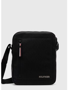 Malá taška Tommy Hilfiger čierna farba,AM0AM12355