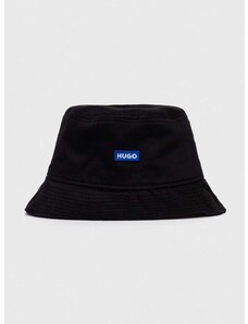 Bavlnený klobúk Hugo Blue čierna farba,bavlnený,50522293