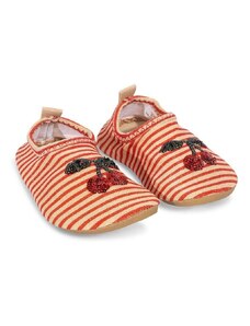 Detské topánky do vody Konges Sløjd červená farba
