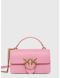 Kožená kabelka Pinko ružová farba, 100204.A0F1