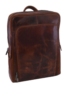Mercucio Dámsky kožený batoh hnedý 370123