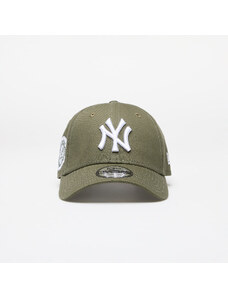 Šiltovka New Era New York Yankees MLB Side Patch 9FORTY Adjustable Cap New Olive/ White