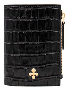 Kožená peňaženka Lilou dámsky,čierna farba,PORT/MINI/BLACRO/PO
