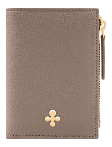 Kožená peňaženka Lilou dámsky, hnedá farba, PORT/MINI/MOCCAL/PO