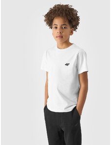 4F Chlapčenské tričko - biele