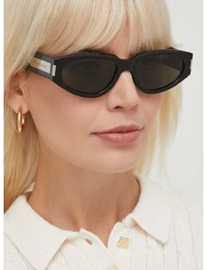 Slnečné okuliare Saint Laurent dámske, hnedá farba, SL 618